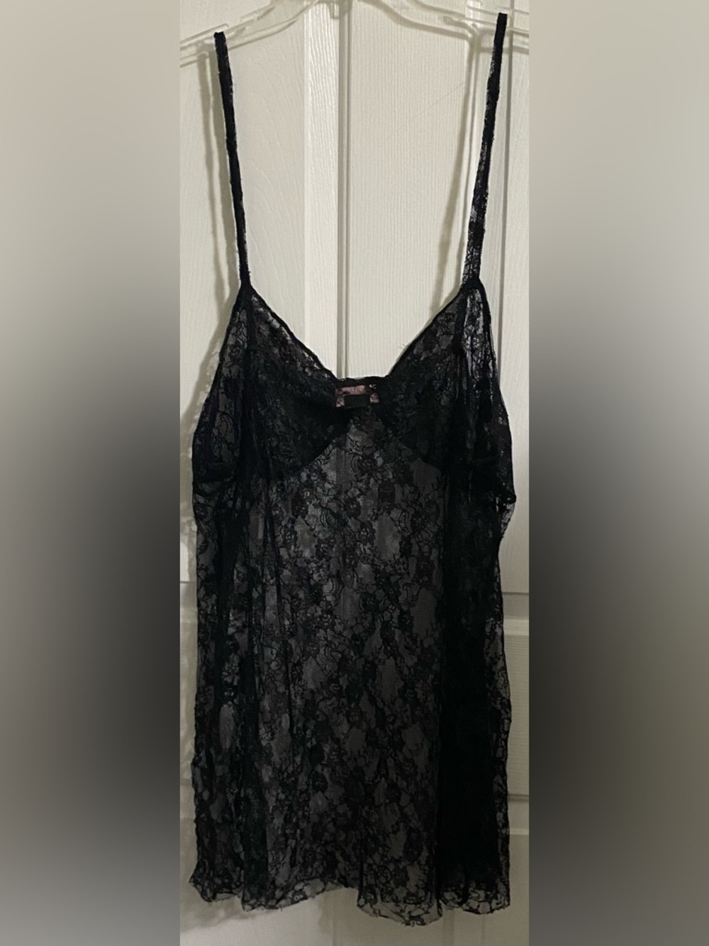 TATTOO ME SHEER BLACK LACE CHEMISE